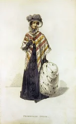 Abito da passeggio, tavola di moda da Ackermann
