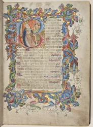 Salterio con calendario Sarum, c.1425-75