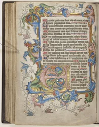 Salterio con calendario Sarum, c.1425-75 (inchiostro, pittura e oro su pergamena)