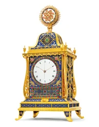 Orologio a quarti, musicale e con automa "navi a vela" per il mercato cinese, Henry Borrell, Londra, fine XVIII secolo