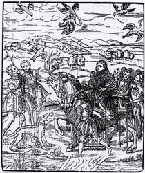 Regina Elisabetta a caccia con il falco