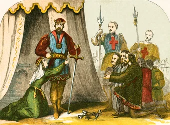 La regina Filippa intercede per i borghesi di Calais
