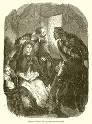 Regina di Giacomo II nascosta a Gravesend