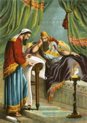 Lettura del Libro dei Ricordi al Re Assuero