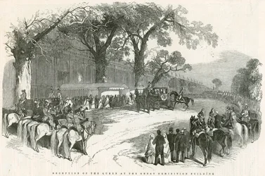 Accoglienza della Regina al Palazzo della Grande Esposizione, Grande Esposizione, 1851
