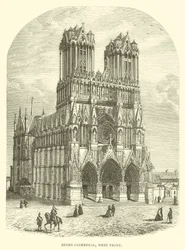 Cattedrale di Reims, facciata ovest (incisione)
