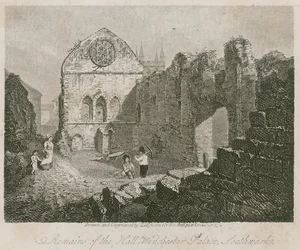 Resti della sala, Palazzo di Winchester, Southwark