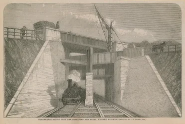 Ponte notevole sul Brentford e la Grande Ferrovia Occidentale