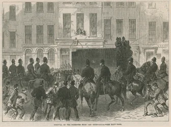 Rimozione dei prigionieri feniani dal tribunale di Bow Street