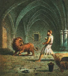 Riccardo Cuor di Leone e un leone