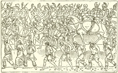 Soldati romani e prigionieri barbari