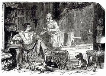 Studio romano, illustrazione da Cassells Illustrated Universal History di Edward Ollier, pubblicato nel 1890