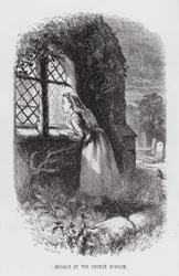 Rosalie alla finestra della chiesa