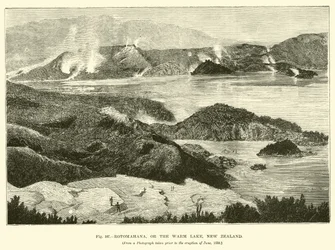 Rotomahana, o il Lago Caldo, Nuova Zelanda