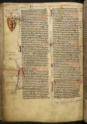 Decorazione del bordo con stemma di Riccardo Cuor di Leone, illustrazione da 