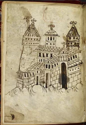 Edificio romanico con tre torri