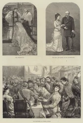 Matrimonio reale del principe Leopoldo e della principessa Elena (incisione)