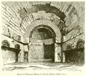 Rovine della Casa di Orazio a Tivoli (Tibur)