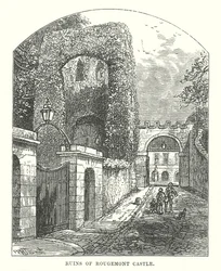 Rovine del castello di Rougemont (incisione)
