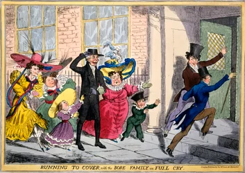 Correndo a coprirsi con la famiglia Bore in pieno grido, c.1830