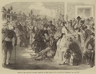 Scena alla stazione ferroviaria di Chalons, all