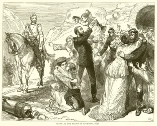 Scena al soccorso di Lucknow, 1858