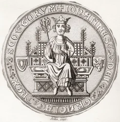 Sigillo di John Balliol, c. 1249 – 1314, aka, Toom Tabard, scozzese per 