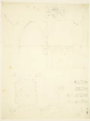 Serie di schizzi del portale dell