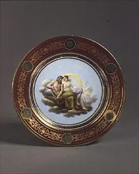 Piatto di Sèvres con Teti e Giove, di Robert Adams, inizio XIX secolo