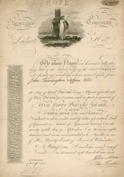 Quota per la Hope Insurance Company, Ludgate Hill, Londra