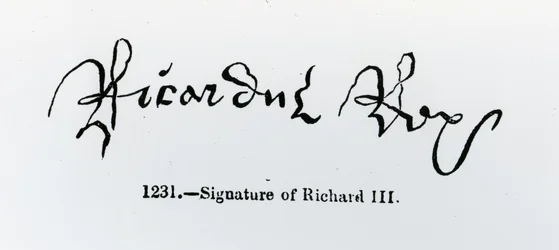 Firma di Riccardo III (1452-85)