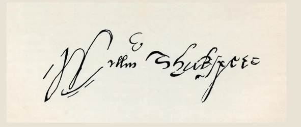 Firma di William Shakespeare, da 