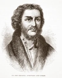 Sir John Oldcastle, poi Lord Cobham, illustrazione da La storia del protestantesimo di James Aitken Wylie (1808-1890), pub. 1878
