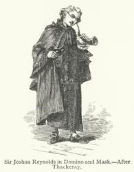 Sir Joshua Reynolds in Domino e maschera (incisione)