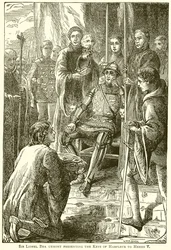 Sir Lionel Bra Uemont presenta le chiavi di Harfleur a Enrico V