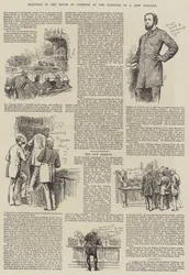 Schizzi alla Camera dei Comuni durante l