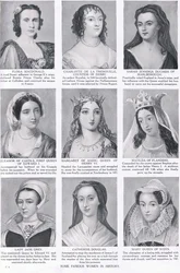 Alcune donne famose nella storia, illustrazione dalla Storia delle Nazioni di Hutchinson, c.1910