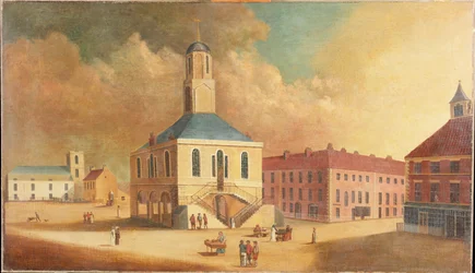 Piazza del mercato di South Shields, c.1800