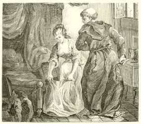 San Edmondo, vescovo di Canterbury, mentre studiava a Parigi, fu tormentato da una giovane donna molto bella