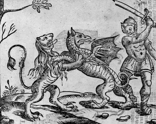 San Giorgio e il drago, da «A Book of Roxburghe Ballads»