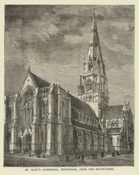 Cattedrale di St Mary, Edimburgo, da sud-ovest