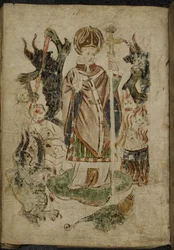 San Patrizio circondato da demoni