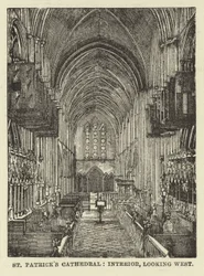 Cattedrale di San Patrizio, interno, vista verso ovest