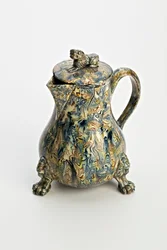 Brocca effetto agata solida di Staffordshire, c.1760-70