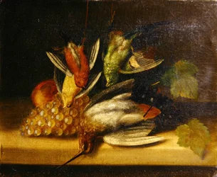 Natura morta di uccelli, c.1840