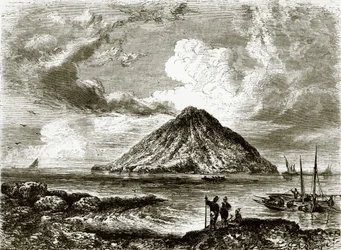 Stromboli - una delle isole Lipari, vicino alla Sicilia