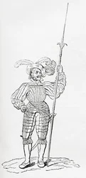 Armatura incisa e a coste, da Old England: A Pictorial Museum, pub. 1847