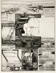 Super proiettore usato contro super-zeppelin, 1914-19