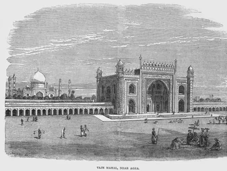 Taj Mahal, vicino ad Agra (incisione)