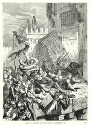 Assalto a una città fortificata, Geremia IV, 5 (incisione)